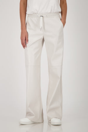 Leatherette Trousers 78cm - Oatmilk