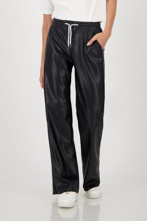 Leatherette Trousers 78cm - Black