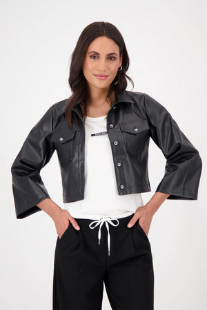 Leatherette Jacket - Black