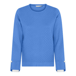 Sweater with Cuff Detail - Sky Blue