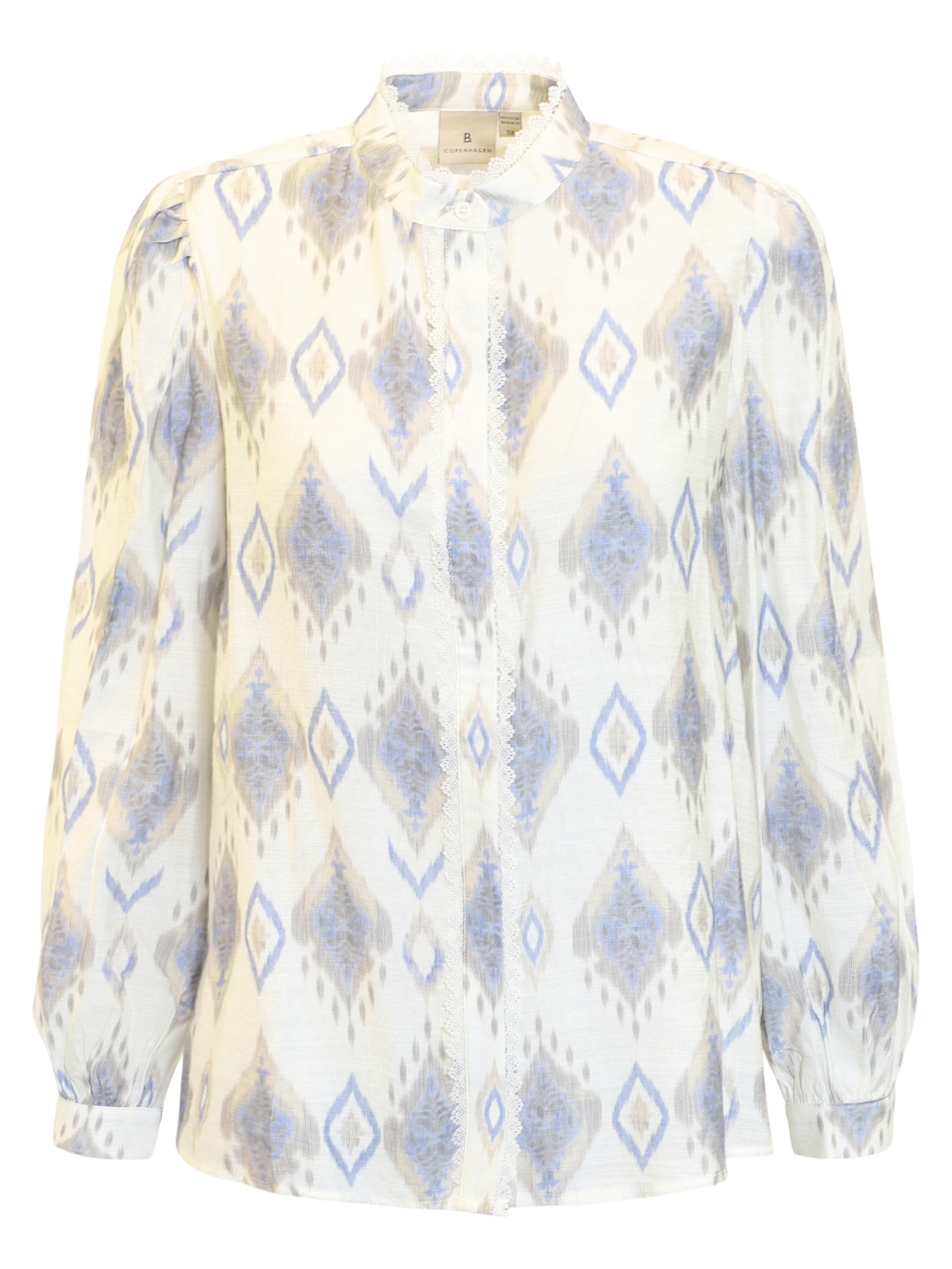 Blue Pattern Blouse Pattern Blouse - Blue – Jenny's Boutique