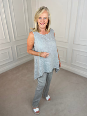 Linen Trousers - Taupe