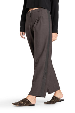 Emilie Wool Trouser - Bitter Chocolate