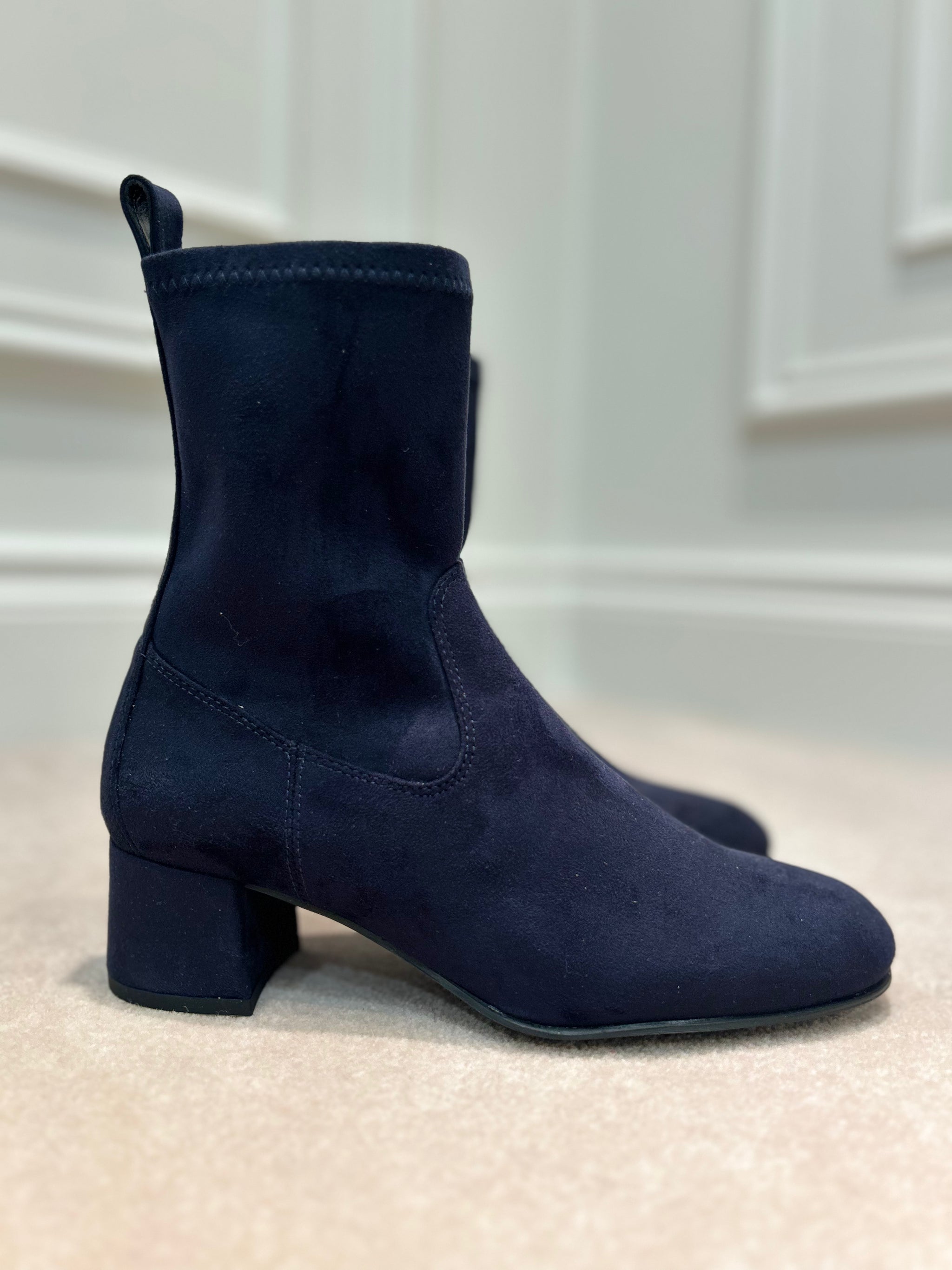 Low Heel Ankle Boot Navy Jenny s Boutique