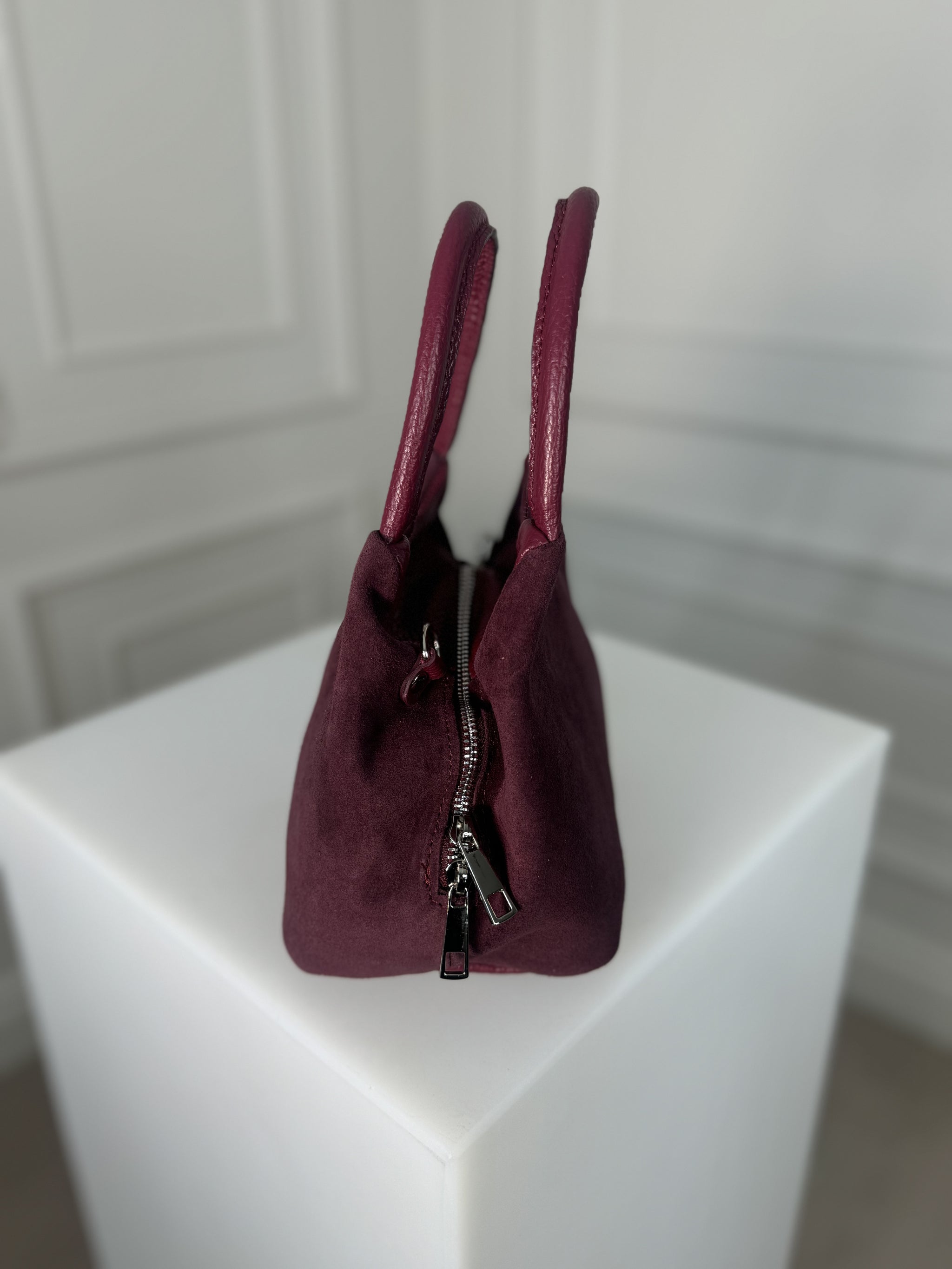 Burgundy mini bag sale