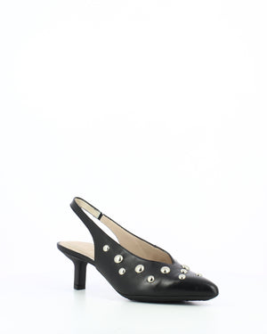Studded Slingback Heel - Black