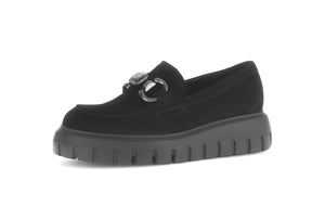 Loafer with chain detail - Black