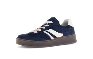 Side Stripe Flat Trainer - Blue
