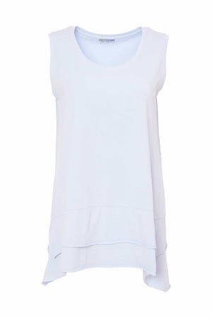 Cami Top with Raw Hemband - White