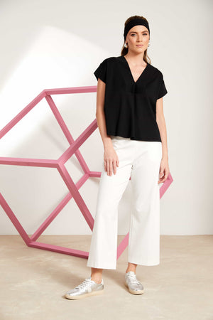 Wide Leg Pant - Cream