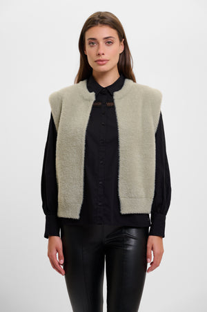 Short waistcoat - Dusky Khaki