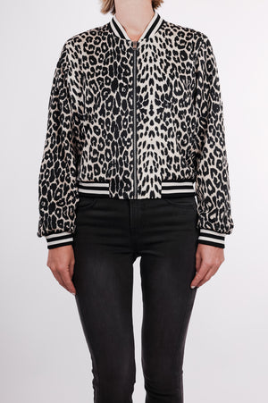 Bomber Jacket - Leopard Print