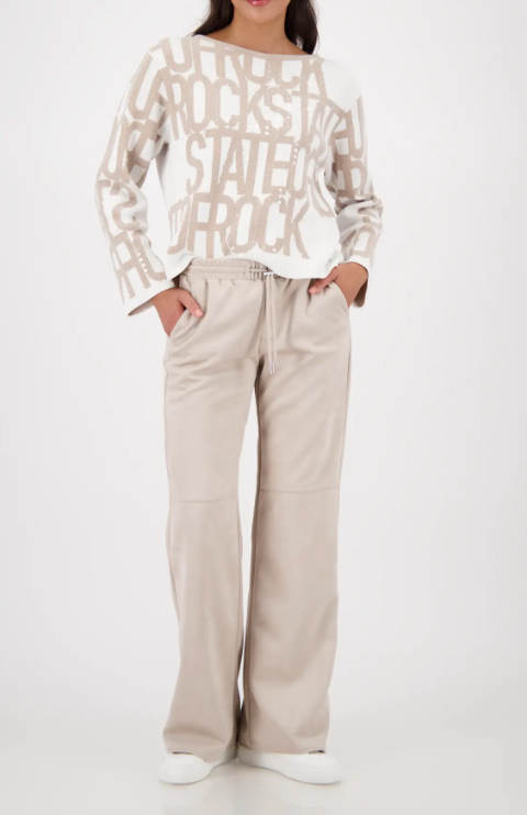 Off Script Sweater Script Sweater - Lattemacchiato Pattern – Jenny's Boutique