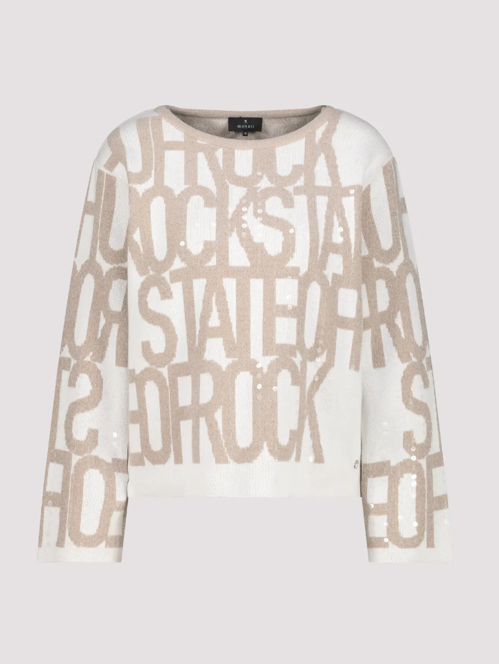 Off Script Sweater Script Sweater - Lattemacchiato Pattern – Jenny's Boutique
