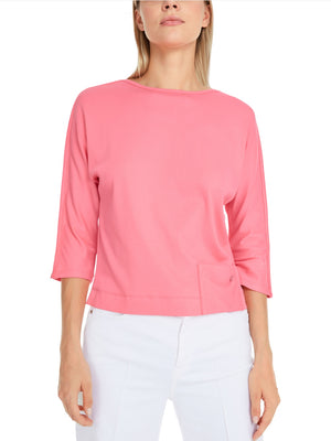 Top with Pocket - Bright Candy pink