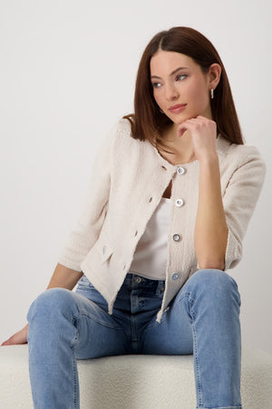 Knit Jacket - Seashell