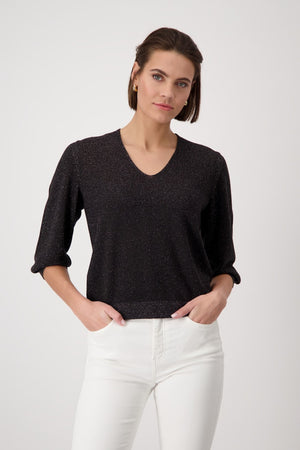 Lurex Sweater - Coffee Bean